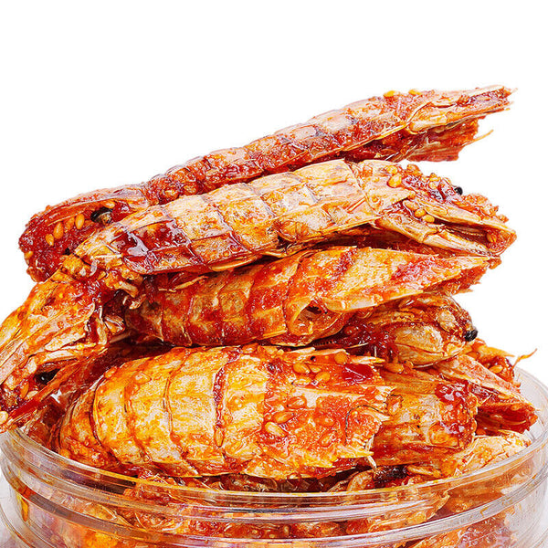 250g Spicy Mantis Shrimp – Crispy Pipi Shrimp Snacks, Ready-to-Eat Seafood