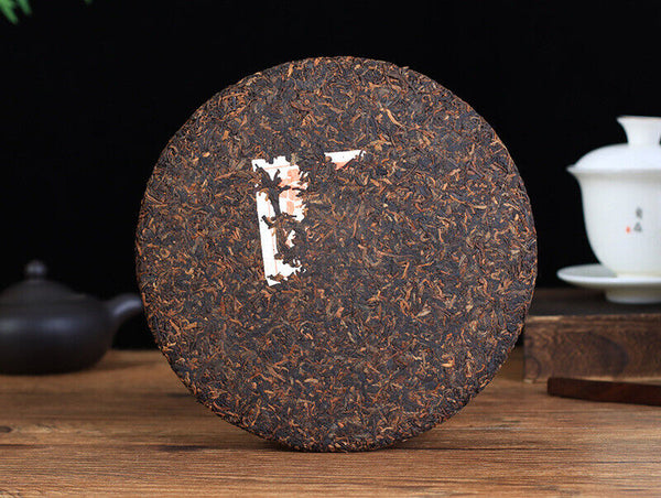 HelloYoung 357g Ripe Puerh Tea Cake Yunnan Tea Cake