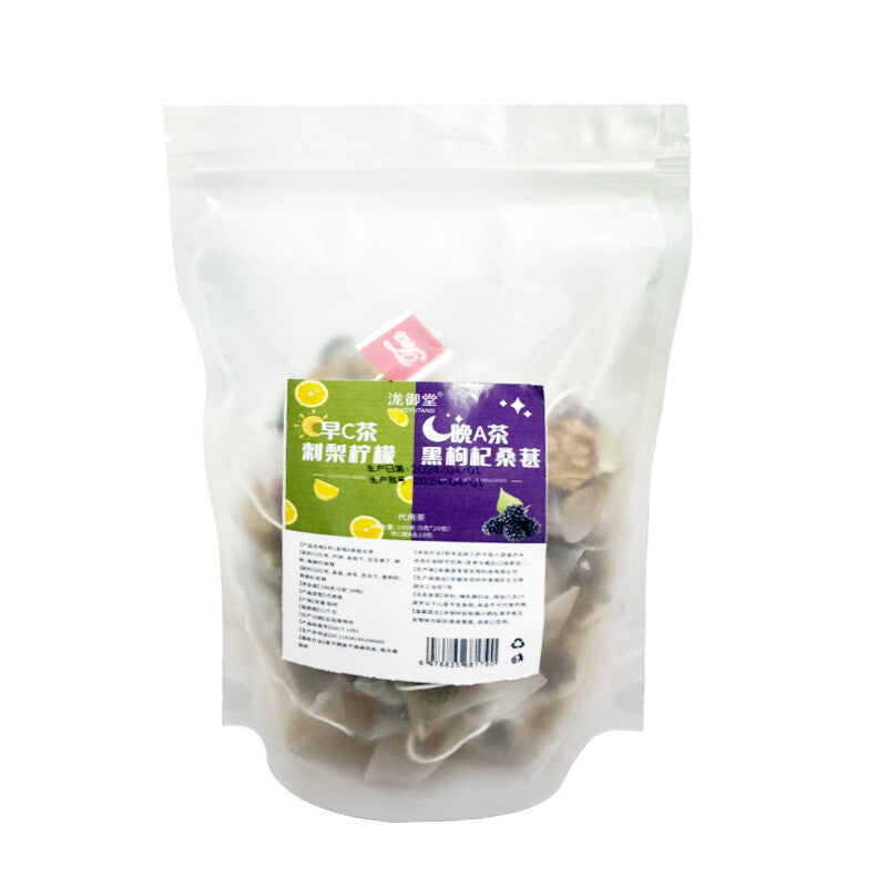 Morning C Evening A Tea with Red Dates, Mulberry, Rose, Green Tangerine, and Fig