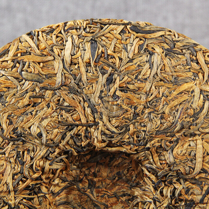 HelloYoung 357g Top Honey Fragrant Yunnan Dianhong Black Tea Cake Golden Bud Dian Hong Tea