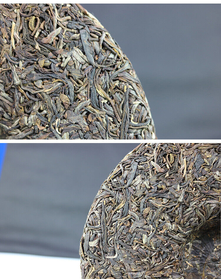 HelloYoung Yunnan Puerh Tea Man Song Tou Chun Pure Material Puerh Raw Tea Cake 357g/12.59oz