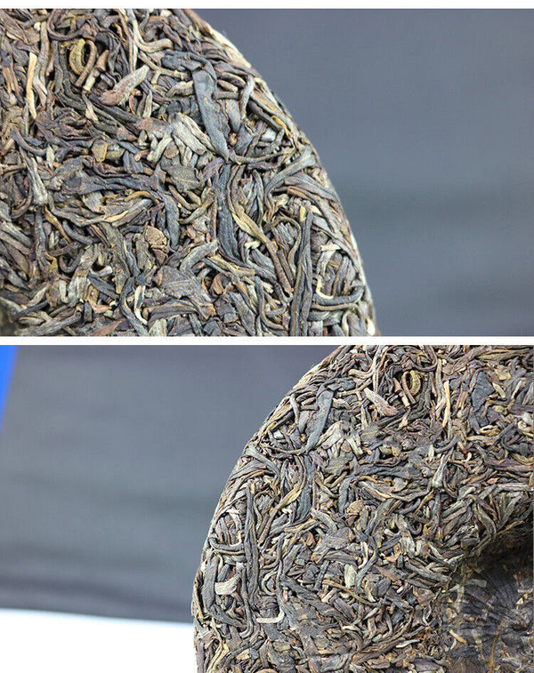 HelloYoung Yunnan Puerh Tea Man Song Tou Chun Pure Material Puerh Raw Tea Cake 357g/12.59oz