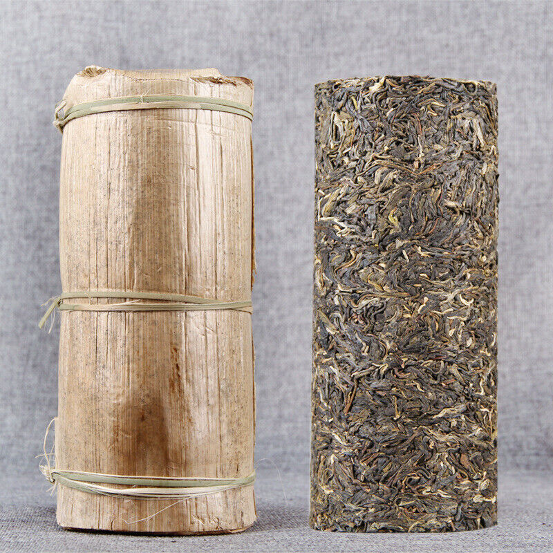 HelloYoung Pillar Shape Pu-erh Green Tea Menghai Pu'er Raw Tea Gift Tea Healthy Drink1000g Secondary image