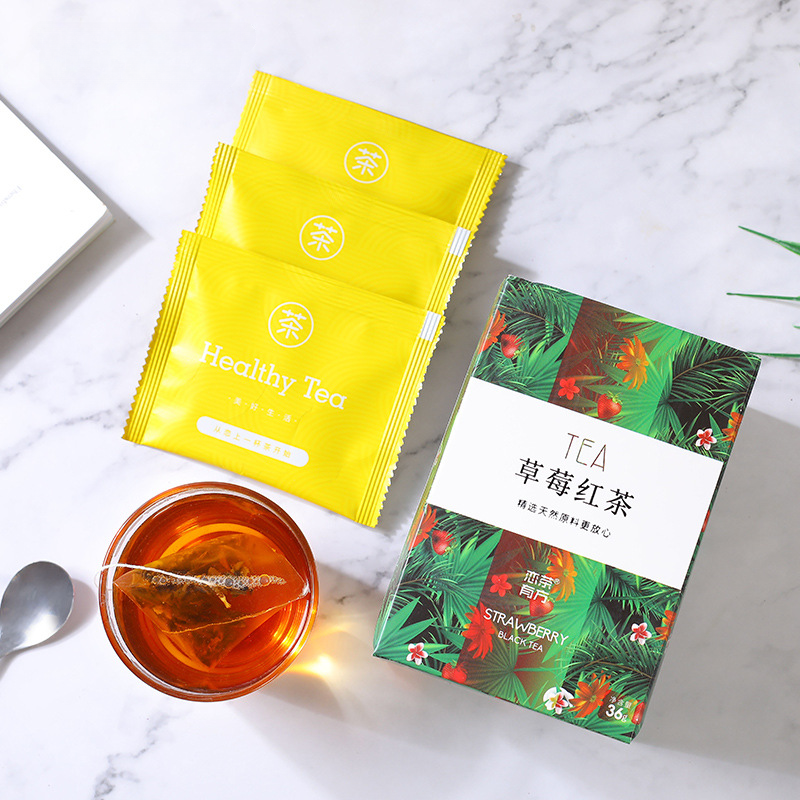 Cold Soaked Tea White Peach Oolong Honey Peach Flower Fruit Tea Triangle Bag