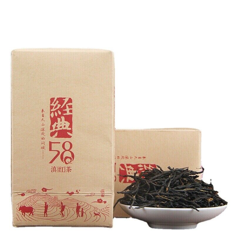 HelloYoung 180g Boxed Dian Hong Tea Yunnan Fengqing Black Tea Fengqing Classic 58 Tea