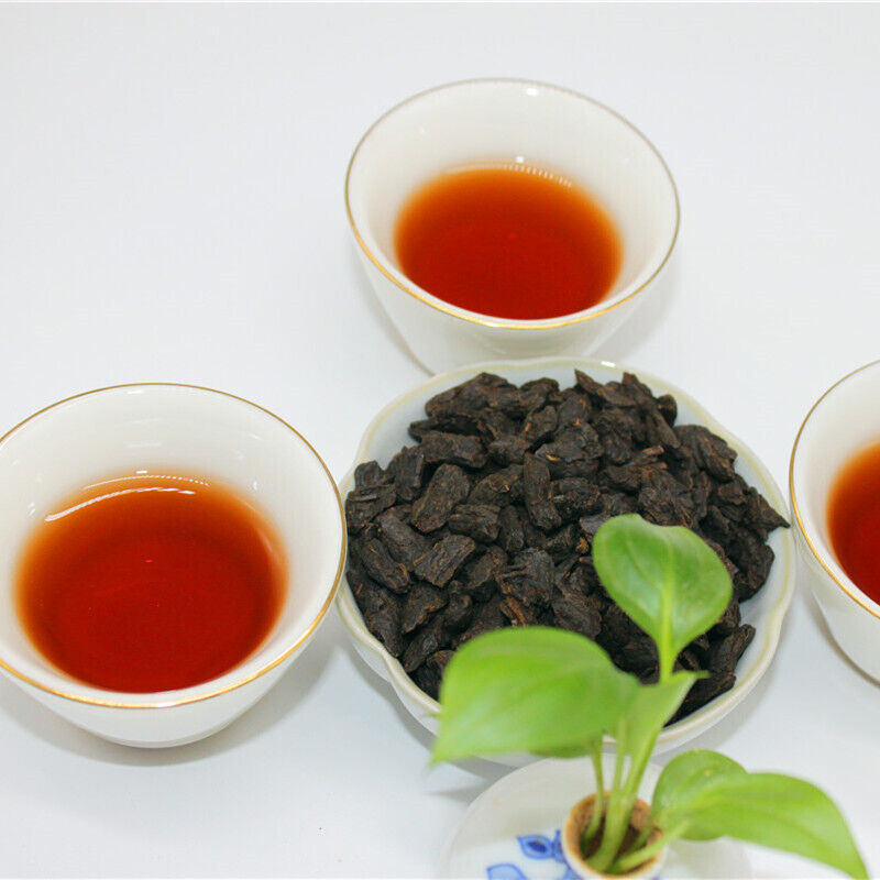 HelloYoung Yunnan Pu'er Tea 500g Cloth Bag Tea Fossil Menghai Ripe Tea Pu'er