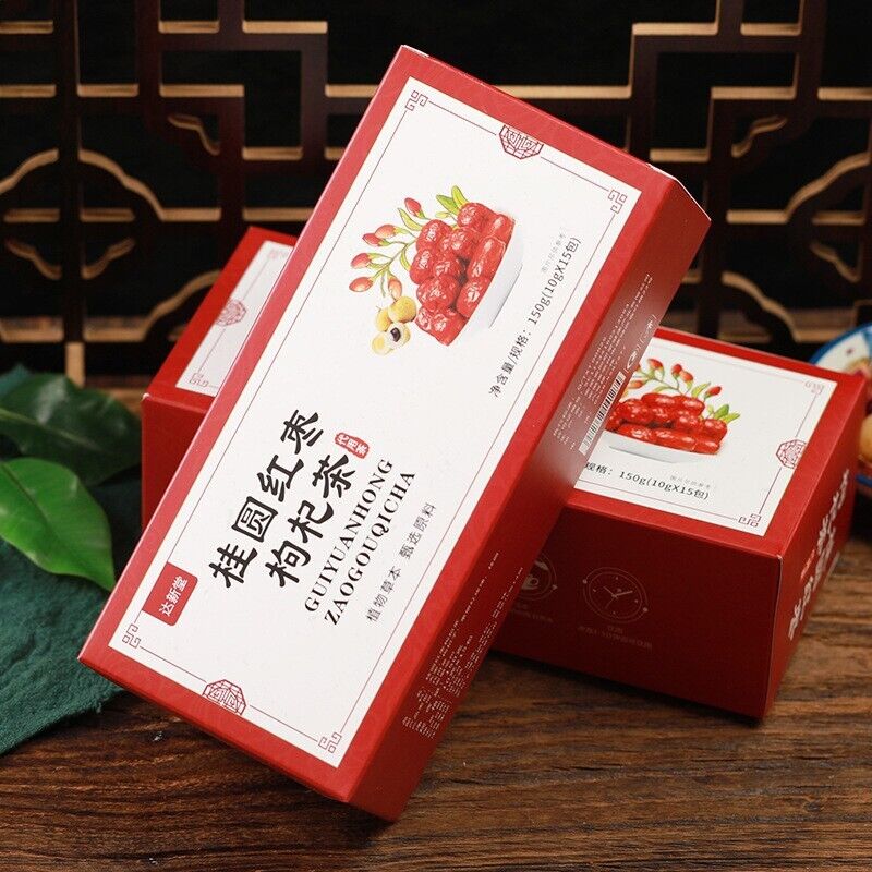 Longan Red Date Goji Tea + Rose 10-Treasure Blend - Chinese Herbal Tea