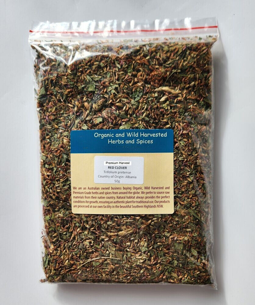 RED CLOVER PREMIUM HARVEST HERBAL TEA 500g Trifolium pratense Dried Herb Flowers Main image
