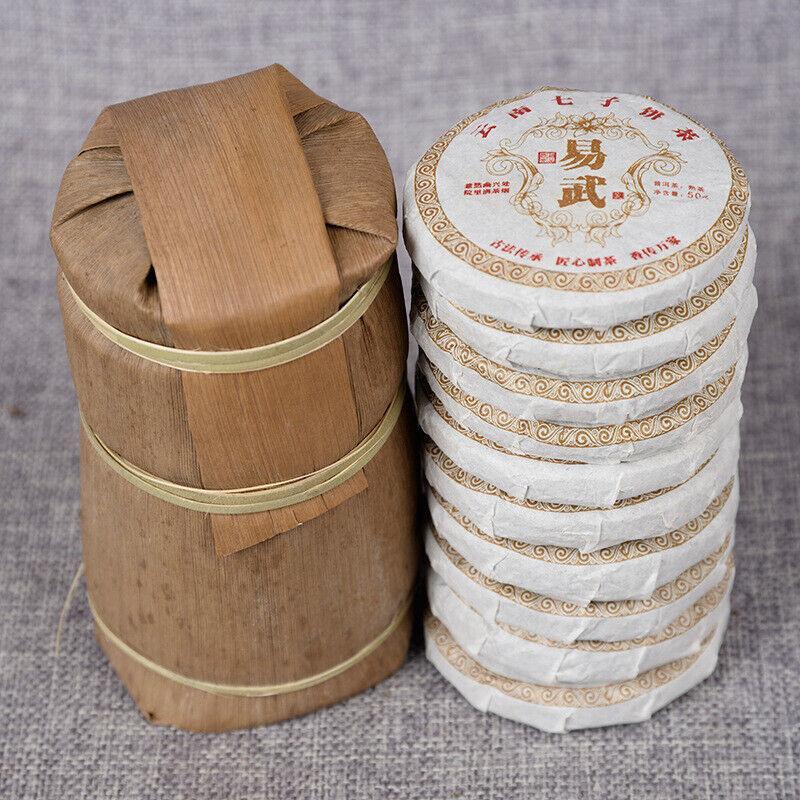 0g Yiwu Ripe Pu'er Tea Cake, Yunnan Orchid Fragrance - Premium Tea