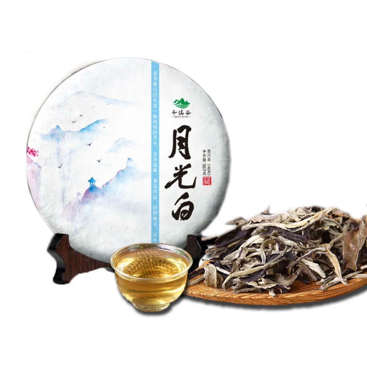 HelloYoung Moonlight White Moonlight Beauty Pu'er Tea Cake Yunnan New Cha Puerh Tea 357g 普洱