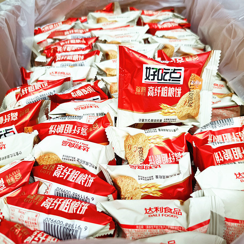 Coarse grains, vegetables, biscuits, multi flavored foods, crispy snacks