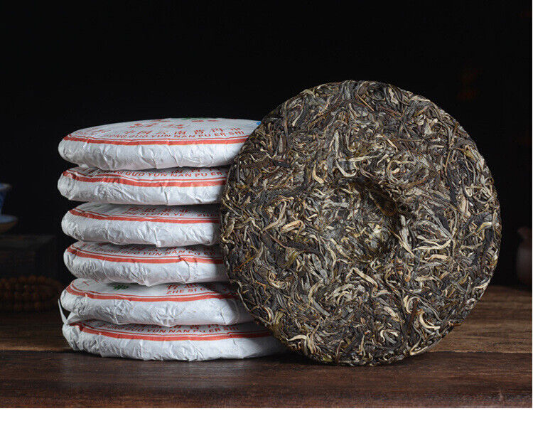 HelloYoung 357g Head Spring Tea Yunnan Pu'er Tea Raw Pu'er Tea Cake Yunnan Qizi Cake Tea