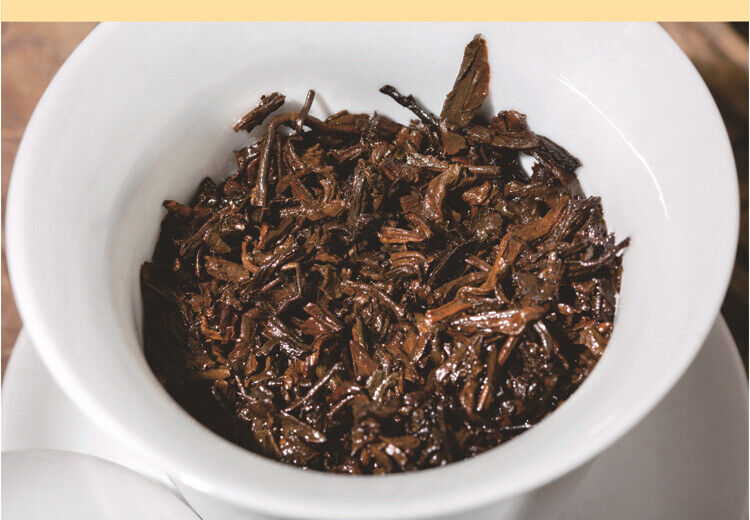 HelloYoung Yiwu Scrape Wind Zhai Puerh Tea Palace Material Puerh Ripe Tea Cake 357g/12.59oz