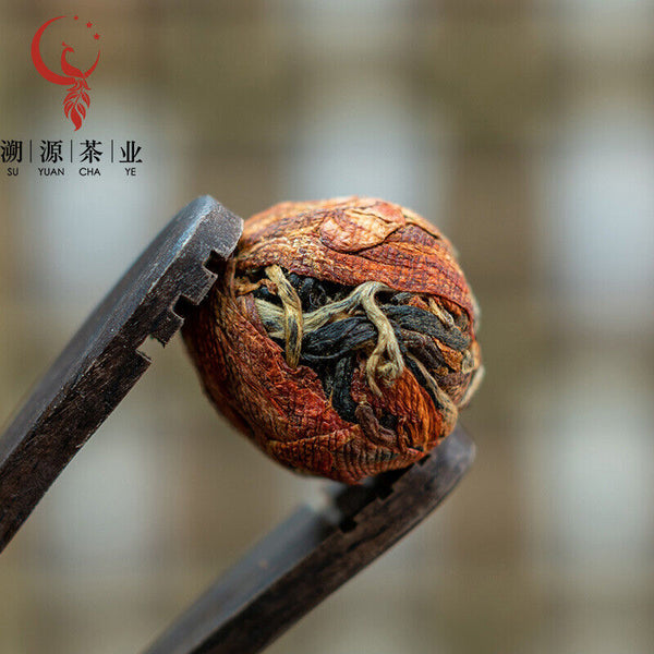 HelloYoung Yunnan Fengqing work black tea handmade dragon pearl small gold ball Dian Hong