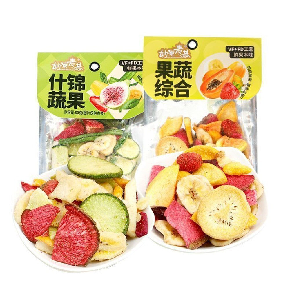 Miaoguo Mai Xiang 80g Mixed Fruit Veggie Crisps Freeze Dried Healthy Kids Snack Main image