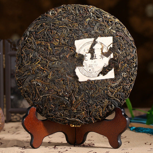 Raw pu-erh tea cake green food Yunnan menghai puer tea 357g chinese sheng cha
