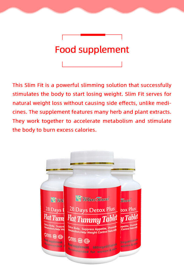 28 Days Detox Plus Flat Tummy SLIMMING Tablet Weight Loss