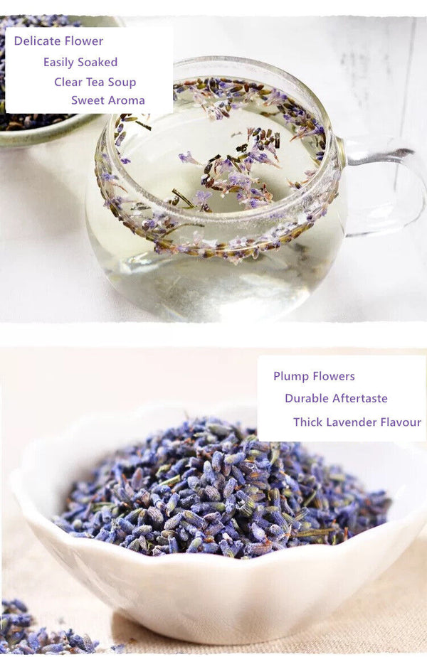 Organic Lavender Dried Flowers Perfect for Tea Lemonade Baking Baths 500g