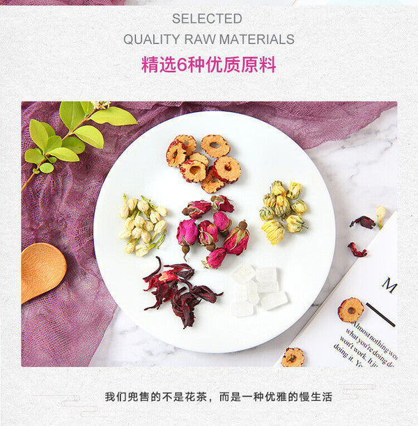 HelloYoung Rose Luoshen Wholesale Flower Tea Chrysanthemum Red Date Sliced Flower Tea