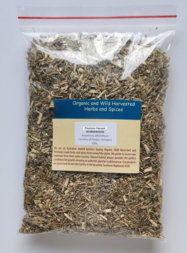 WORMWOOD PREMIUM HARVEST HERBAL TEA 100g Artemesia absinthum Dried Herb