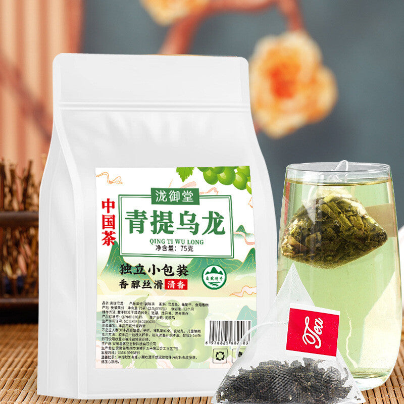 Green Grape Oolong Tea: Raisins Infusion, Natural Flavor, Pyramid Bags
