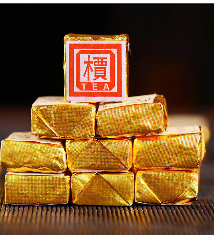 HelloYoung 500g Menghai Pu'er Ripe Tea Small Square Brick Tea Leaves Pu'er Tea Tuo Tea Secondary image