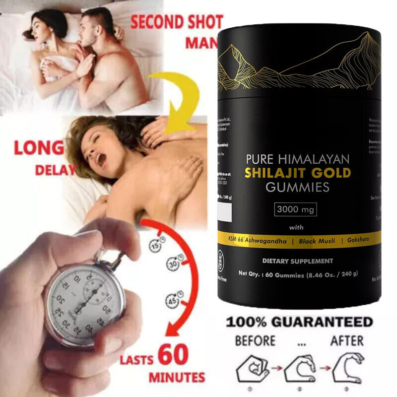 Pure Himalayan Shilajit Gummies Immune Support with Ashwagandha Chaga Mushroom Main image