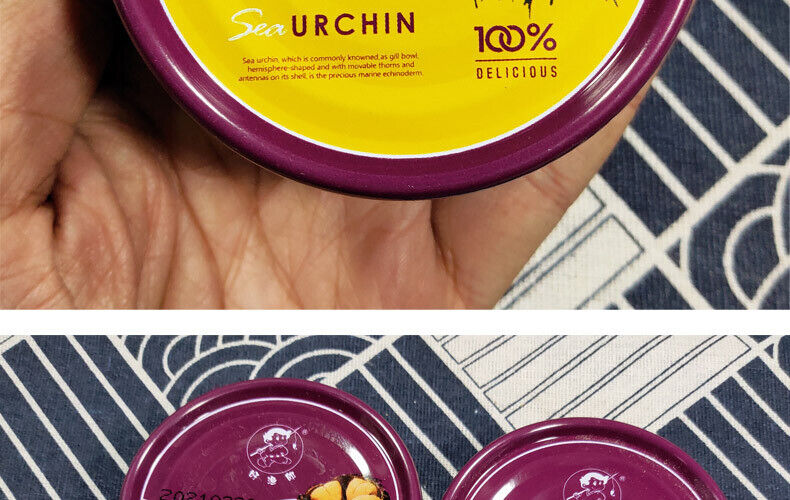 Ready-to-Eat  Sea urchin canned 120g sea urchin yellow delicious sashimi dishes