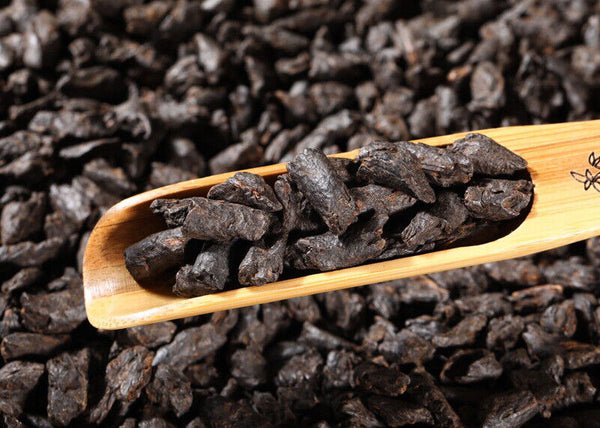 250G Yunnan Pu'er Ripe Tea Glutinous Rice Fragrant Tea Fossil Broken Silver Tea