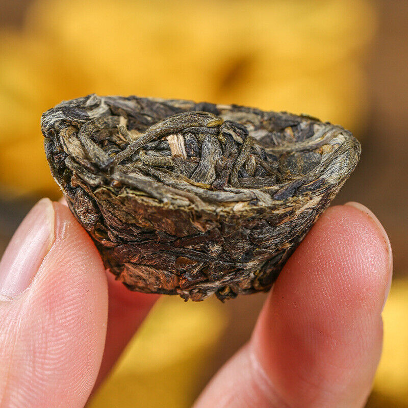 HelloYoung 500gYunnan Puerh Raw Tea Leaves Mini Small Yuan Bao Old Tree Pu'er Small Tuo Tea