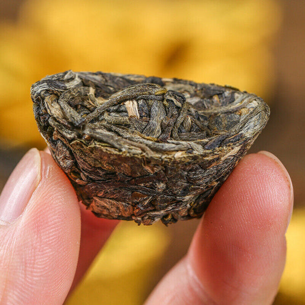 HelloYoung 500gYunnan Puerh Raw Tea Leaves Mini Small Yuan Bao Old Tree Pu'er Small Tuo Tea