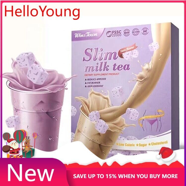 Slim Milk Tea Taro Flavor Powder Sliming Weight Loss Fat Burner Tea 100g/3.52oz Main image