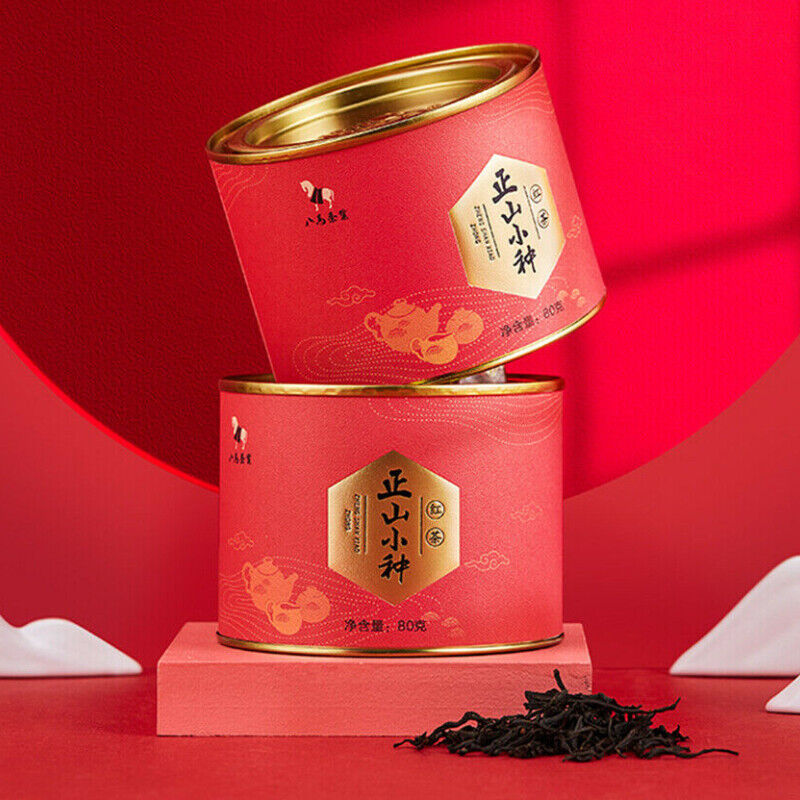 HelloYoung Health Care Premium Zhengshanxiaozhong Black Tea Natural Canned Fragrant Tea 80g