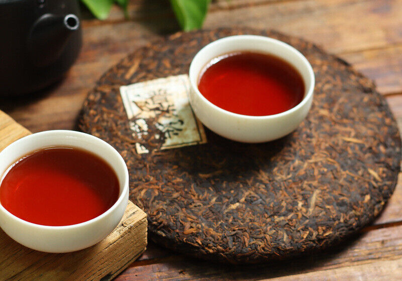 357g Yunnan Pu'er Tea Palace Tea Cake Menghai Mature Cake Old Tea Qizi Cake