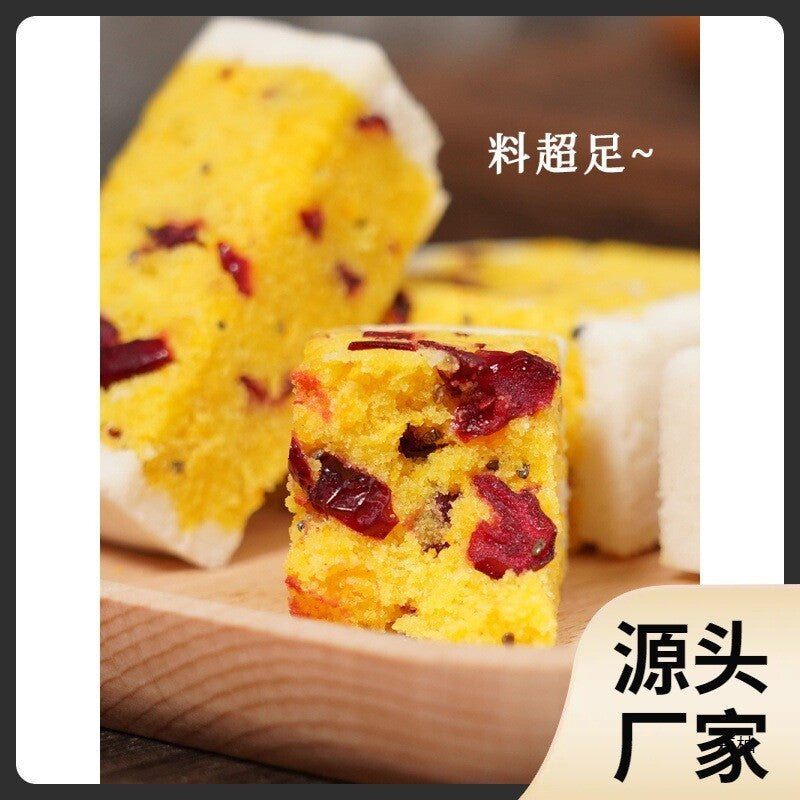 Five-Finger Peach Poria Fox Nut Cake Whole Grain Snack Meal Replacement