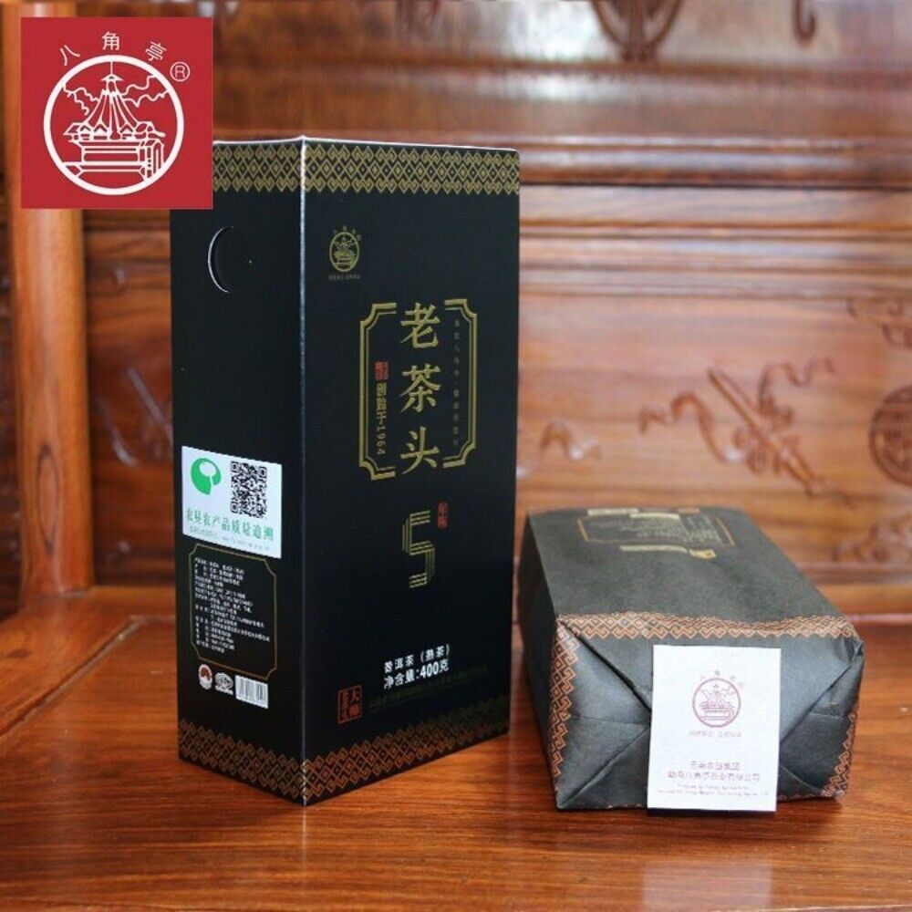 LAO CHA TOU * Ba Jiao Ting Old Tea Head 5 Years Aged Puer Tea 400g Ripe Cha Main image