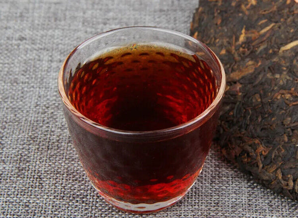Ten Years Old Fragrance Yunnan Pu'er Qizi Cake Tea Ripe Cake Tea Cake 500g