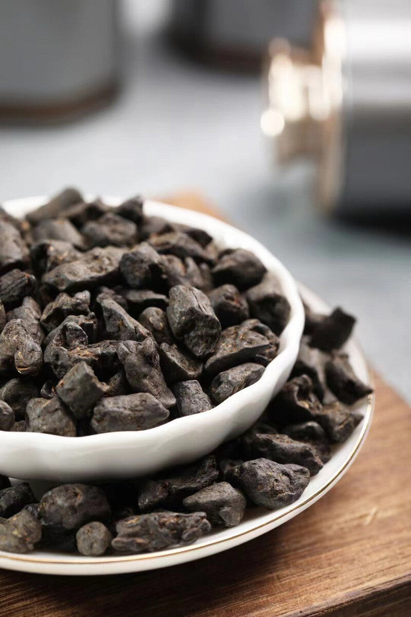 Yunnan Ancient Tree Puerh Ripe Tea Aged Tea 18 Cans Gift Box 500g