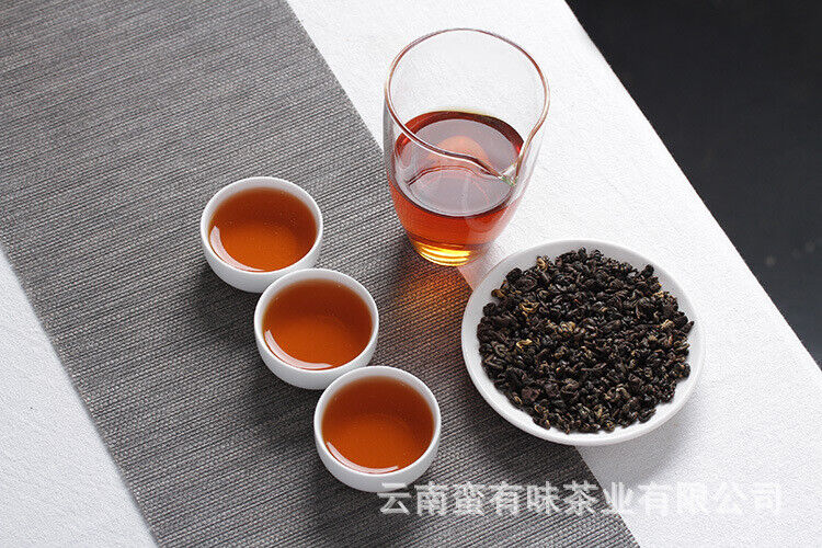 HelloYoung 500g Black Tea Yunnan Fengqing Dian Hong Kung Fu Black Tea Two Leaves Red Conch