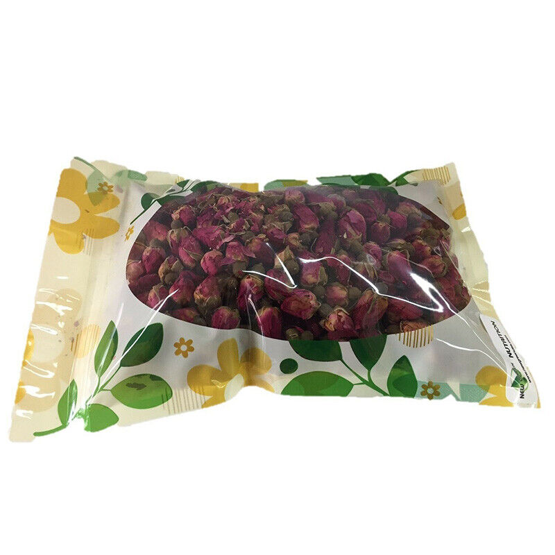 HelloYoung 100% Natural Herbal Health Care Top Premium Dried Red Rose Buds (4 Oz. Bag) Secondary image