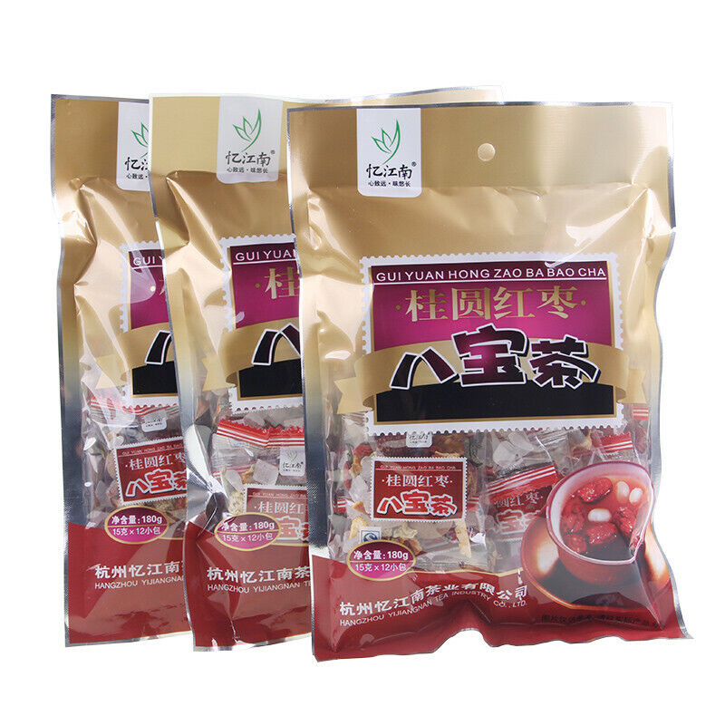 12 PCS 15g/Bag Red Date Longan Top Eight Treasure Tea Ba Bao Cha Chinese Herbal Main image