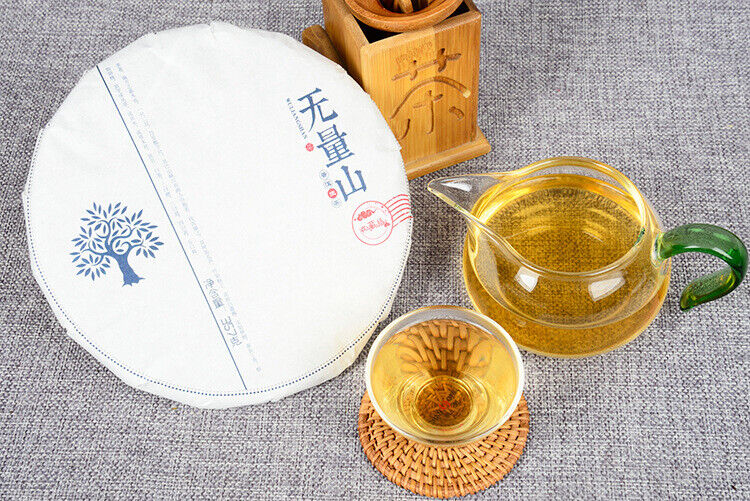 HelloYoung 357g Pu-erh Cake Tea Wu-er Mountain Early Spring Tea Seven Seed Cake Raw Tea