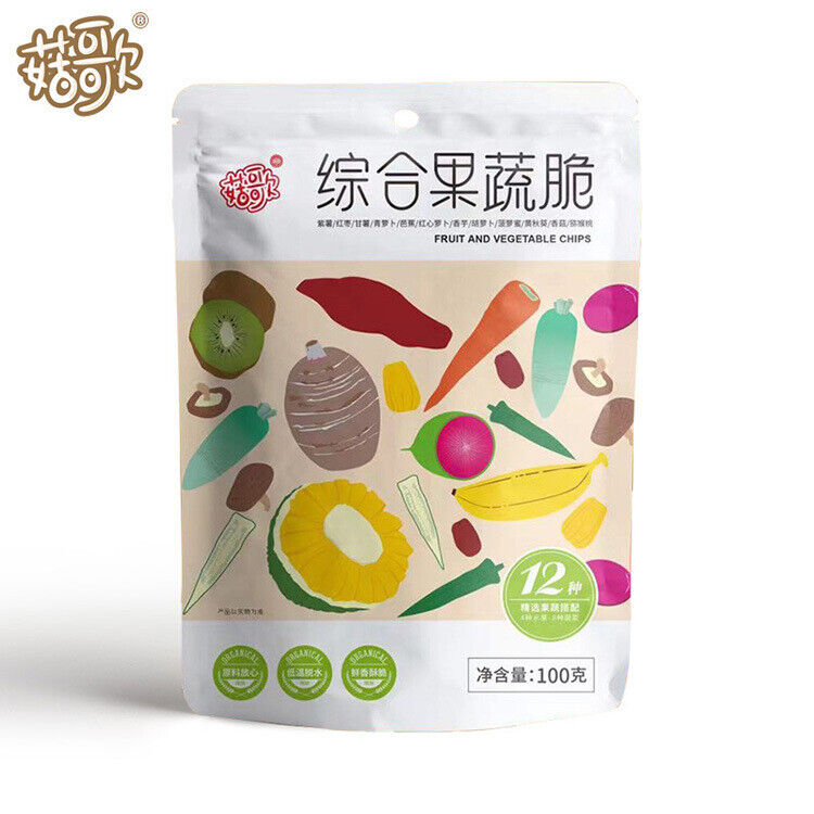 Dried Shiitake Mushroom Freeze-Dried Snack 12-Variety Mixed Vegetable Crisps