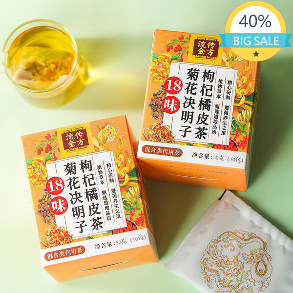 18 Flavours Chrysanthemum Cassia Berries Wolfberry Orange Peel Tea Dandelion Tea