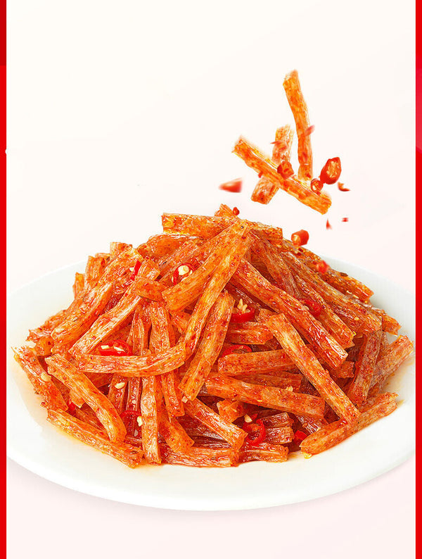 Weilong Small Gluten Spicy Strips Vegetarian Meat Spicy Snacks 卫龙小面筋辣条大刀肉素肉零食