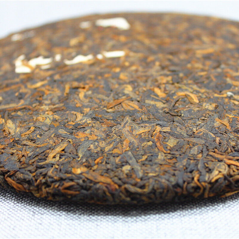 HelloYoung High Quality 357g Yunnan Pu'er Tea Golden Bud Cake Tea Ripe Pu'er Tea