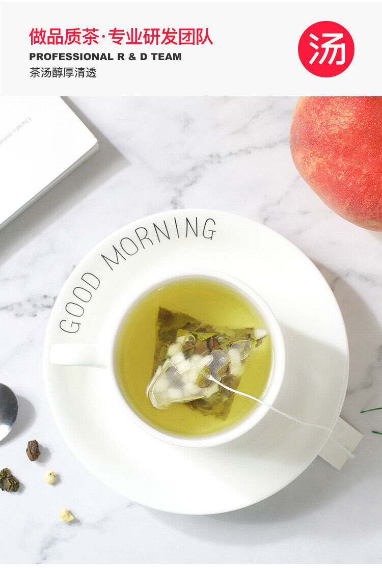 HelloYoung Honey Peach Oolong Tea Triangle Tea Bag White Peach Oolong Tea Bag 100 Packs