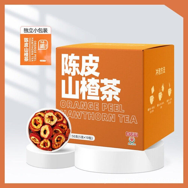 Tangerine Peel Hawthorn Tea Bags Digestive Support Heart Health Herbal Detox