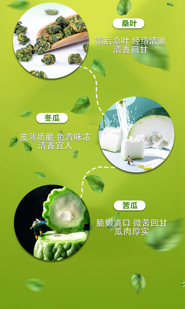 Melon Peel for Diabetics Mulberry Leaf & Double Melon Tea Bitter Melon & Winter