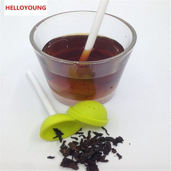 Loose-Leaf Infuser Silicone Tea Lollipop Tea Strainer Diffuser Flower Tea Filter